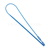 Plastic Drawstring Threader, Thread Drawstring Replacement Tool, for Wool Yarn Ribbon Elastic Tape, Cornflower Blue, 580mm(SENE-PW0002-088B)