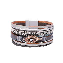 Bohemian Ethnic Style Eye-shaped Bracelet with Vintage Wide Brim - European and American Fashion(ST7441706)