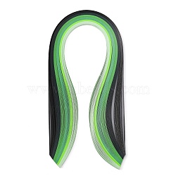 6 Colors Quilling Paper Strips, Green, 390x3mm, about 120strips/bag, 20strips/color(DIY-J001-3mm-A04)