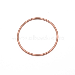 3MM Steel Wire Spring Stretch Bracelet for Women, Dark Salmon, 7-1/8 inch(18cm)(BJEW-WH0011-13C)