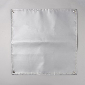 Square Glass Fibre Picnic Mat, Foldable Thickened Moisture-proof Picnic Mat for Outdoor Camping, Silver, 49.5x49.5x4.5mm, Hole: 10mm