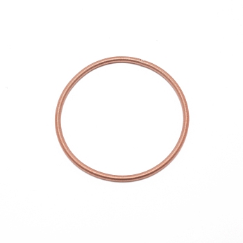 3MM Steel Wire Spring Stretch Bracelet for Women, Dark Salmon, 7-1/8 inch(18cm)