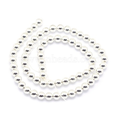 Electroplate Non-magnetic Synthetic Hematite Beads Strands(G-L485-01D-S)-3