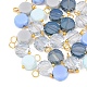 30Pcs Electroplate Glass Pendants(PALLOY-YW00145-04)-1