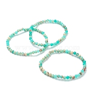 Synthetic Shoushan Stone Beaded Stretch Bracelets, Round, Beads: 4~5mm, Inner Diameter: 2-1/4 inch(5.65cm)(BJEW-D446-A-19)