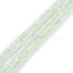 Natural Morganite Beads Strands, Faceted, Round, 2~2.5mm, Hole: 0.6mm, about 187pcs/strand, 15.28''(38.8~39.5cm)(G-D463-03)