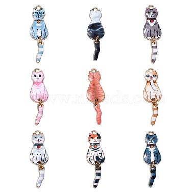 18Pcs 9 Colors Alloy Pendants(FIND-CJ0002-11)-1