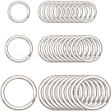 30個 3 スタイルの鉄製スプリットリング(IFIN-SP0001-19P)-1