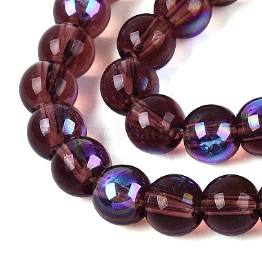 Transparent Electroplate Glass Beads Strands(EGLA-Q132-6MM-01A-09)-3