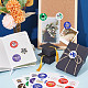 10 Sheets 5 Colors Graduation Theme Round Dot Paper Stickers(DIY-CP0007-86)-5