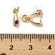 Brass Micro Pave Cubic Zirconia Cup Pearl Peg Bails Pin Pendants(KK-S397-06D)-3