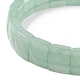 Pulseras naturales estiramiento aventurina verde(BJEW-F406-B20)-3