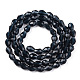 透明なガラスビーズストランド(GLAA-R024-6x8mm-13)-2