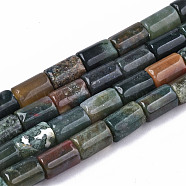 Natural Indian Agate Beads Strands, Column, 11.5~12.5x8.5mm, Hole: 1.2mm, about 33pcs/strand, 15.35 inch(39cm)(G-T131-73)