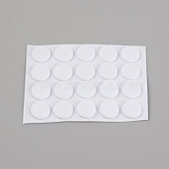 EVA Flat Round Invisible Earring Ear Support, with Self-adhesive, Earring Backs for Support Pads Earrings, White, 9x2mm(FIND-WH0048-24B)