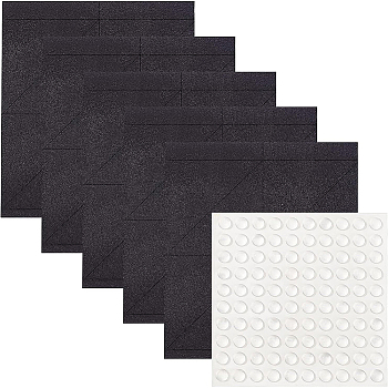 BENECREAT EVA Foam Protective Pad & Large Silicone Mats, for Picture Frame, Mixed Color, 100pcs/style