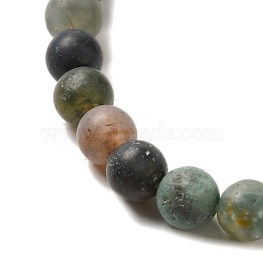Chapelets de perles en agate indienne naturelle(X-G-Q462-6mm-08)-5