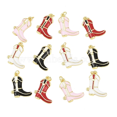 Brass Enamel Pendants(KK-C169-06G)-2