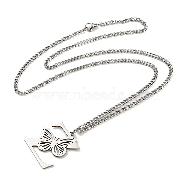 Letter Z 202 Stainless Steel Necklaces