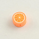 Handmade Polymer Clay Orange Beads(X-CLAY-Q170-07)-1