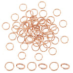 60Pcs 304 Stainless Steel Split Rings, Double Loops Jump Rings, Rose Gold, 5x1mm, Inner Diameter: 3.7mm, Single Wire: 0.5mm(STAS-UN0039-65)