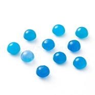 Natural Blue Agate Cabochons, Dyed, Mushroom, 8x6.5mm(G-B009-09-A)