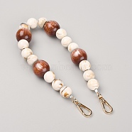 Acrylic Beads Bag Strap, with Alloy Clasps, for Bag Replacement Accessories, Old Lace, 43.1x1.75cm(GN-TAC0003-05)