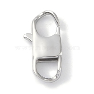 Non-Tarnish 316 Surgical Stainless Steel Lobster Claw Clasp, Stainless Steel Color, 22x11x4mm, Hole: 5.5x6mm(STAS-P362-39P-02)