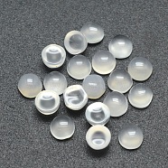 Natural Agate Cabochons, Half Round, 4x2~4mm(G-P393-R07-4mm)