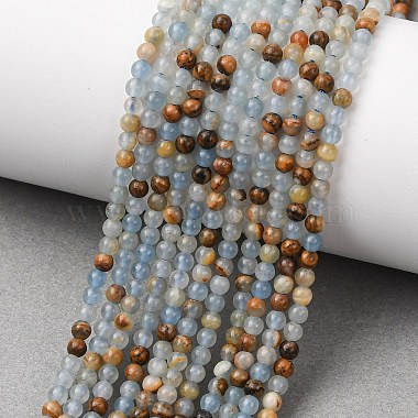 perles de calcite bleues naturelles(G-E576-09F)-1