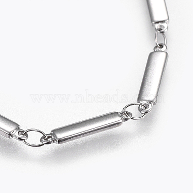 304 Stainless Steel Link Chain Bracelets(X-BJEW-P239-04)-2