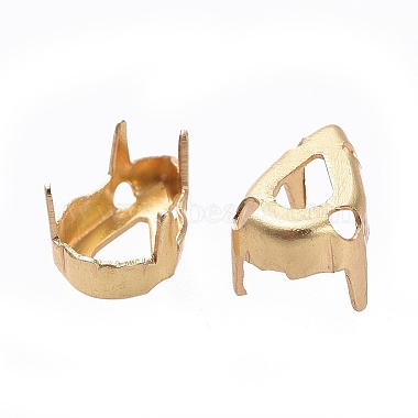 Flat Teardrop Brass Sew on Prong Settings(KK-N0084-A01-5x8G)-2