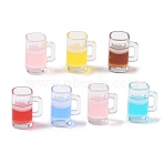 Luminous Resin Miniatures Beer for Dollhouse Kitchen Micro Landscaping Decoration, Glow in the Dark, Mixed Color, 16.5x13.5x9.5mm(RE-CBAC39A-03)