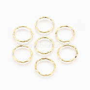 Tibetan Style Linking Rings, Metal Connector for DIY Jewelry Making, Circle Frames, Lead Free and Nickel Free, Antique Golden Color, 22x1.5mm, about 18.5mm inner diameter(X-PALLOY-A017-AG-FF)