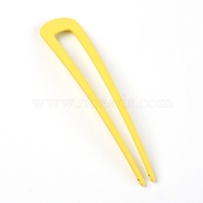 Zinc Alloy Hair Fork, Yellow, 100x19.5x2mm(BY-TAC0001-19E)