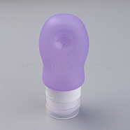Creative Portable Silicone Points Bottling, Shower Shampoo Cosmetic Emulsion Storage Bottle, Lilac, 109x49mm, Capacity: about 60ml(2.02 fl. oz)(X-MRMJ-WH0006-F01-60ml)