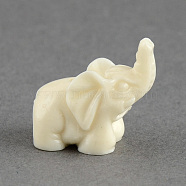 Dyed Elephant Synthetic Coral Beads, Cornsilk, 19x21x12mm, Hole: 2mm(CORA-S002-02)
