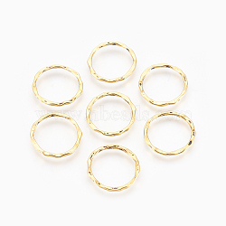 Tibetan Style Linking Rings, Metal Connector for DIY Jewelry Making, Circle Frames, Lead Free and Nickel Free, Antique Golden Color, 22x1.5mm, about 18.5mm inner diameter(X-PALLOY-A017-AG-FF)