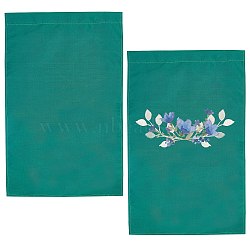 Polyester Garden Flag, for Home Garden Yard Office Decorations, Dark Cyan, 45.1x30.2x0.03cm(AJEW-WH0118-87I)