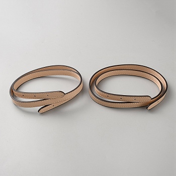 2Pcs Imitation Leather Adjustable Bag Straps, PeachPuff, 805x13x3mm