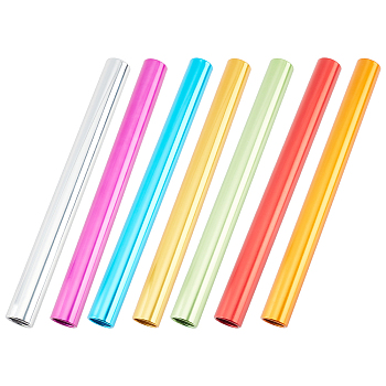 7Pcs 7 Colors Aluminum Alloy Relay Batons, Race Equipments for Running Race Team, Round Tube, Mixed Color, 299x28mm, Inner Diameter: 22.5mm, 1pc/color