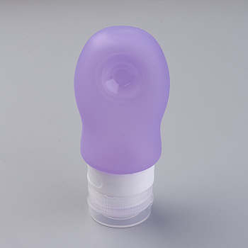 Creative Portable Silicone Points Bottling, Shower Shampoo Cosmetic Emulsion Storage Bottle, Lilac, 109x49mm, Capacity: about 60ml(2.02 fl. oz)