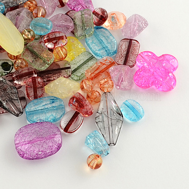 8mm Mixed Color Mixed Shape Acrylic Beads