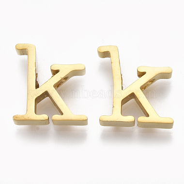 Golden Alphabet 304 Stainless Steel Charms