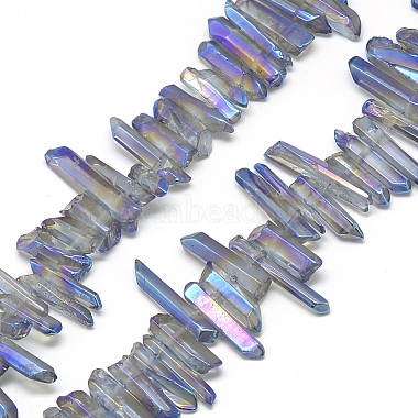 10mm RoyalBlue Nuggets Quartz Crystal Beads