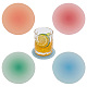 gomakerer 4pcs 4 tapis de tasse en acrylique dégradé de couleurs(AJEW-GO0001-04)-1