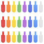 30Pcs Nylon Hook and Loop Cable Labels, Writable Cable Wraps, Mixed Color, 56x19x3mm(FIND-SP0004-89E)