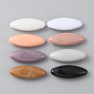 8Pcs Plastic Oval Brooch Pins, Scarf Hijab Lapel Pin Buckles for Ladies Hair Dressing Accessories, Mixed Color, 36x13.5x9mm(JEWB-WH0023-51P-03)