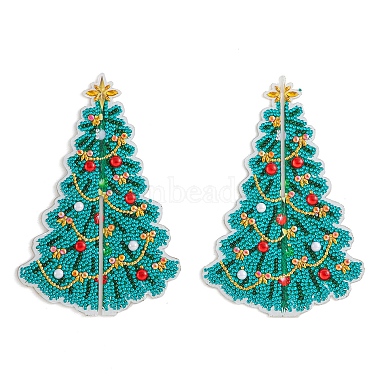 DIY Christmas Tree Display Decor Diamond Painting Kits(XMAS-PW0001-103)-2