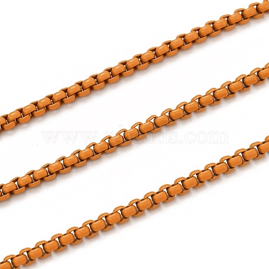 Orange Stainless Steel Box Chains Chain
